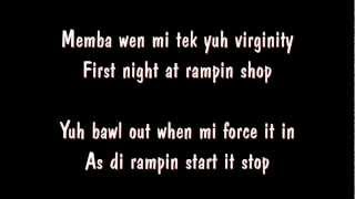 Vybz Kartel Feat Indu  Virginity Beach Front Riddim lyrics on screen [upl. by Seilenna]