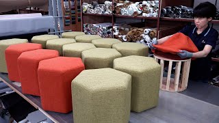 Process of making a comfortable single seat chair Korean sofa factory [upl. by Eannej618]