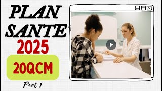 20 QCM Sur Le Plan De Santé 2025  Master ISPITS  Préparation EAP  Echelle 11 [upl. by Guzel835]