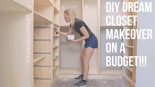 DIY Dream Closet Makeover on a Budget Part 1  Home With Stefani [upl. by Annoved]