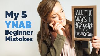 My 5 YNAB Beginner Mistakes [upl. by Keare66]