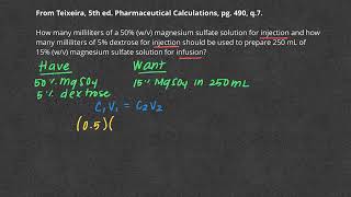 Dr M’s Pharmacy Math  Nonsterile Compounding of Manufactured Dosing Forms [upl. by Lidstone341]