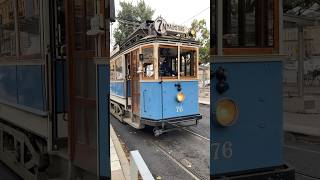 Heritage tramway to Norrmalmstorg line 7N departing from Nybroplan Stockholm [upl. by Layol]