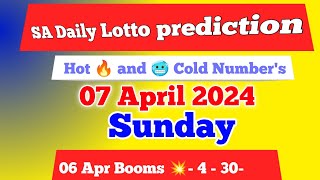 Sa daily lotto prediction for 07 April 2024  south africa daily lotto prediction [upl. by Clemente]