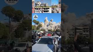 Israeli air attack hits central Beirut Lebanon israel beirut lebanon shorts news [upl. by Ahsimik]