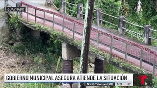 En Guaynabo puente que da acceso a nueve familias está a punto de colapsar [upl. by Ecidnak]