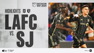 LAFC vs San Jose Earthquakes  Full Match Highlights  Decision Day 2024 [upl. by Sum]