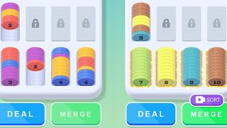 Coin Sort  Push Coin Merge Gameplay Video for Android [upl. by Norene]