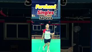 Badminton🏸 Forehand singles long service practice [upl. by Addi]