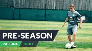 Preseason training for football  Passing drills [upl. by Tnomal]