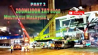 Malaysia ZOOMLIOON ZAT 8000 800TONE Mobile crane [upl. by Neeloj]