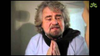 Beppe Grillo quotTorneremo alla lira La Germania ci sta fregandoquot [upl. by Lessirg]