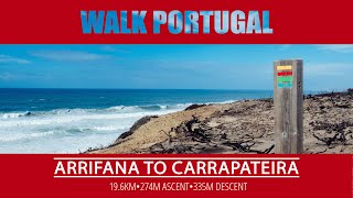 Walk Portugal Arrifana to Carrapateira Timelapse [upl. by Odnam]