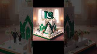 Pakistani flag cake decorating wishes Happy moment with a sweet Shorts flagcake viral subscribe [upl. by Nonez]