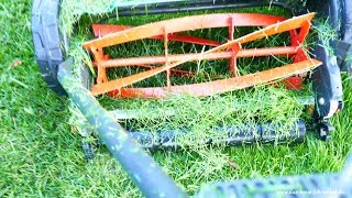 Gardena Classic 400  Reel mower  Cylinder mower  practical test  review  english [upl. by Barren]