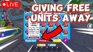 LIVE🔥 GIVING FREE UNITS AWAY IN PARTNER EXPIREMENT Toilet tower defense [upl. by Garate]