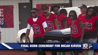 Mexia community honors Micah Kirven with Final Horn Ceremony [upl. by Xylon254]