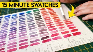 The EASIEST color mixing charts for watercolor and gouache ✶ STEP BY STEP [upl. by Nofets]