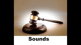 Gavel Sound Effects All Sounds [upl. by Inajna488]