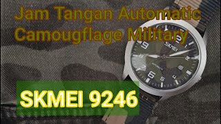 SKMEI 9246 AUTOMATIC MILITARY CAMOUFLAGE WOVEN STRAPS [upl. by Merrel]