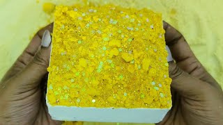 Yellowish Orange Toppings  White Block  ASMR [upl. by Brubaker]