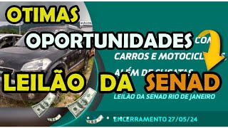 oportunidades carros e motos pela metade do preço nesses leilões da senad [upl. by Yemaj]