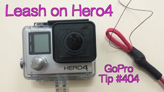 How To Put Leash On Hero4s Case  GoPro Tip 404  MicBergsma [upl. by Ayek]