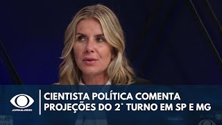 Cientista política comenta projeções do segundo turno em SP e MG  Canal Livre [upl. by Eisso235]