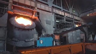 Smelting Metal Stock Video [upl. by Euv]