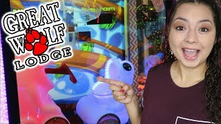 Lets see whats NEW at The Great Wolf Lodge arcade [upl. by Ahseya]