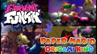 Fnf X The Origami King Full remastered series part 2 Finale [upl. by Miehar]