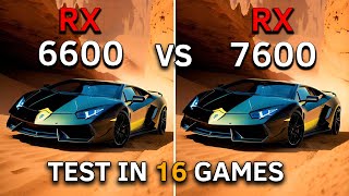 RX 6600 vs RX 7600  Test In 16 Games at 1080p  2023 [upl. by Bank]