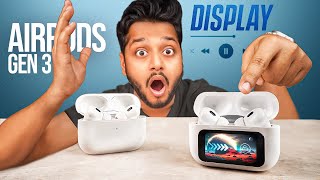 EXCLUSIVE  I Tried UNRELEASED AirPods 3 PRO with a DISPLAY [upl. by Haeli]