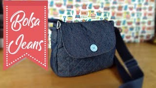 Diy Bolsa Jeans [upl. by Eidur]