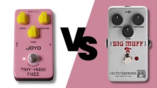 EHX Big Muff Nano Rams Head Vs Joyo Tiny Huge fuzz jf26 [upl. by Maite]