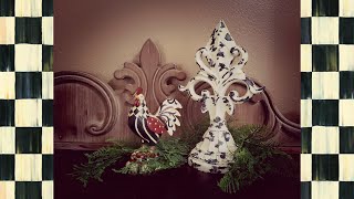 MACKENZIECHILDS INSPIRED ROOSTER DIY FRENCH COUNTRY THIRFT STORE MAKEOVER  FRENCH COUNTRY DECOR [upl. by Yerffoj]