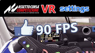 Assetto Corsa Competizione VR settings 90fps 2080TI ITA [upl. by Emyam]