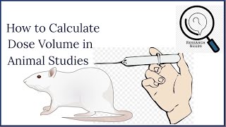 How do you calculate the dose volume for the experimental animals [upl. by Ribal]