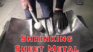 Metal Shaping for Beginners Shrinking Sheet Metal [upl. by Tye]