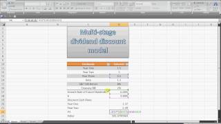 VsCap Multi Stage Dividend Discount Model in Excel [upl. by Bloom]