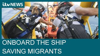 Save lives and do no harm On board the Geo Barents rescue ship saving migrants at sea  ITV News [upl. by Omsare]