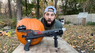 Can it hit a pumpkin at 71 yards [upl. by Ruelu]