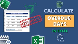 How to Calculate Overdue Days in Excel [upl. by Haiasi935]