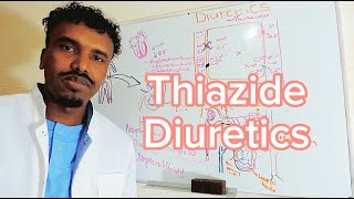 Pharmacology14Thiazide Diureticts  AfSoomaali [upl. by Enial204]