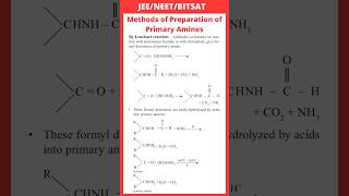 By Leuckart reaction  preparation of primary amines  JEE  NEET  BITSAT [upl. by Ayel]