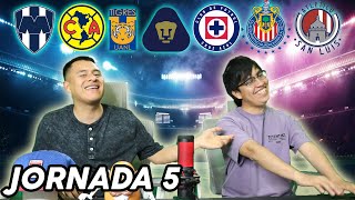 PRONOSTICOS JORNADA 5 LIGA MX [upl. by Zzabahs]