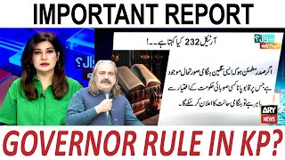 Governor Rule in KP  Sadaf Abdul Jabbars Important Report [upl. by Netsryk]