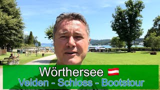 Wörthersee Kärnten Österreich  Velden  Schloss  Bootstour [upl. by Rollecnahc]