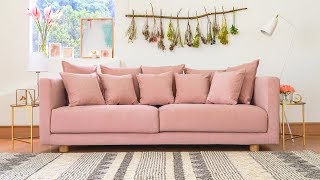 IKEA Stockholm Sofa Makeover  Comfort Works Sofa Covers [upl. by Siraj]