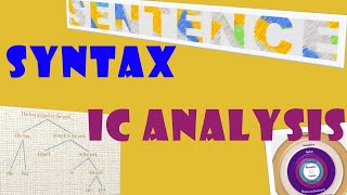 Syntax  Immediate Constituent Analysis  HSA English Examination [upl. by Aihsrop]